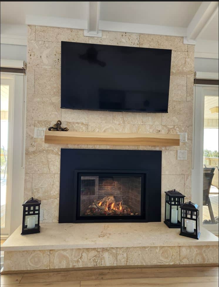 Transform Your Living Space with a Coral Stone Fireplace