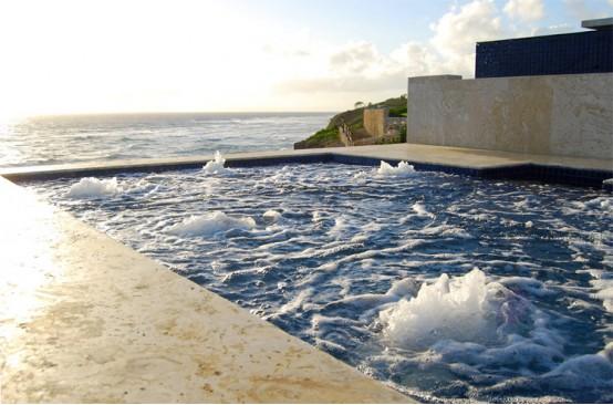 Coral Stone Pool Copings
